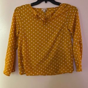 Yellow Polka Dot Blouse